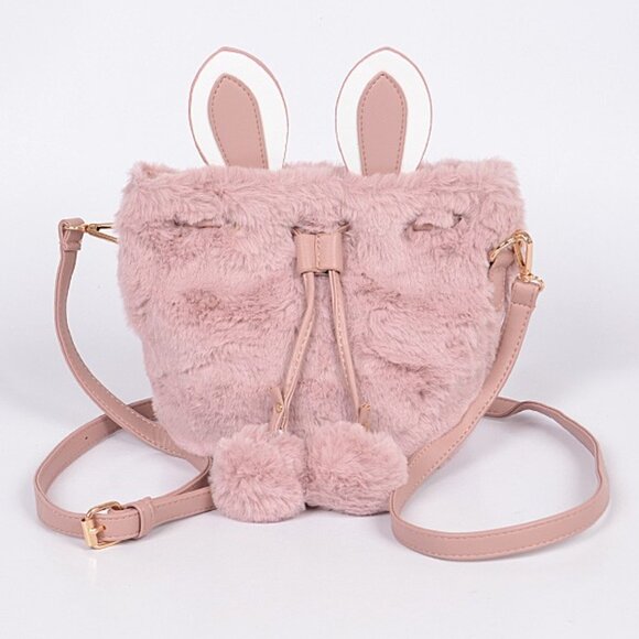 Faux Fur Bunny Bag- Multiple Colors Available - Picture 4 of 7